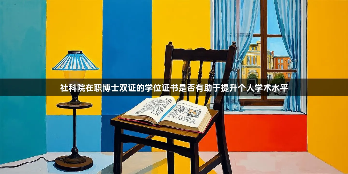 社科院在职博士双证的学位证书是否有助于提升个人学术水平