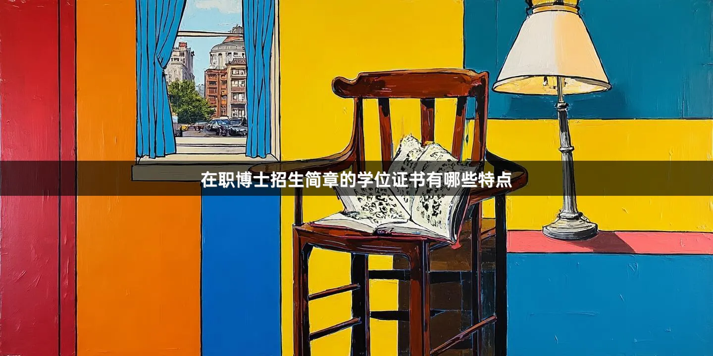 在职博士招生简章的学位证书有哪些特点