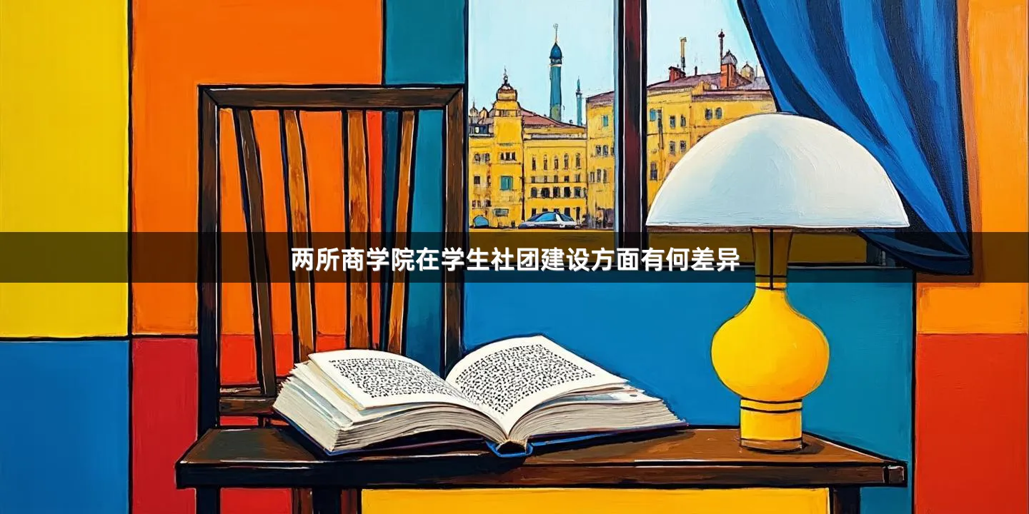 两所商学院在学生社团建设方面有何差异
