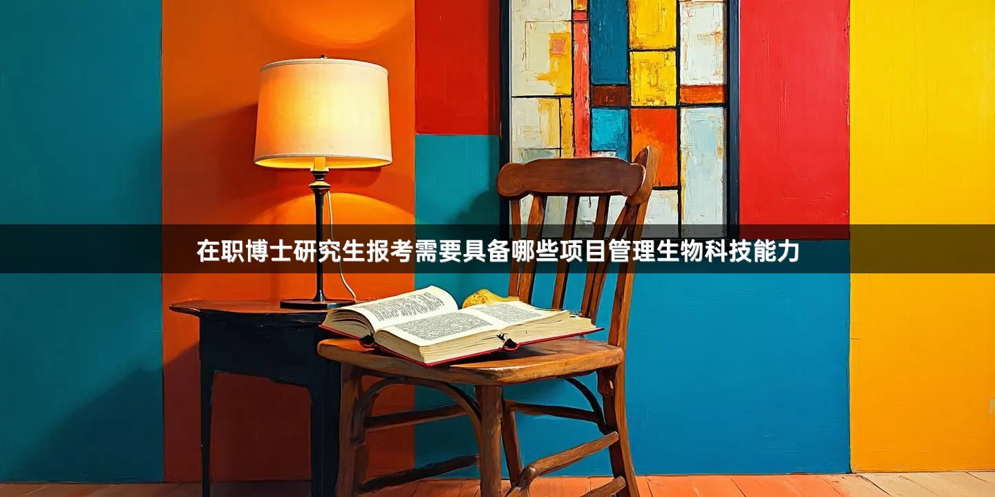 在职博士研究生报考需要具备哪些项目管理生物科技能力