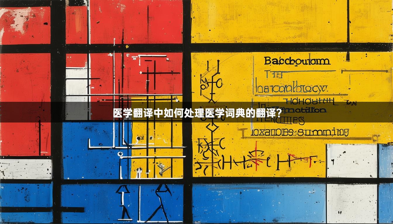 医学翻译中如何处理医学词典的翻译？