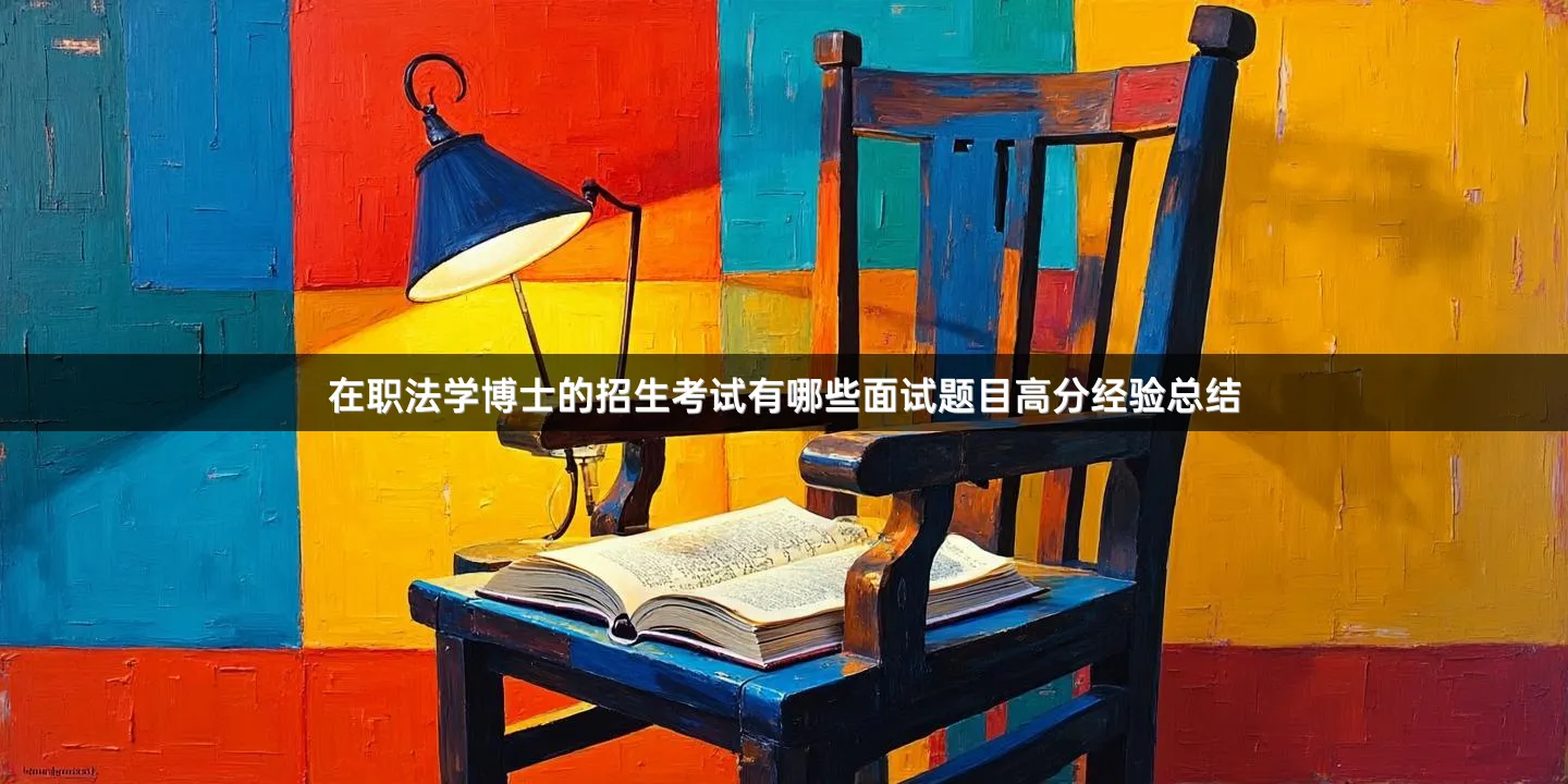 在职法学博士的招生考试有哪些面试题目高分经验总结
