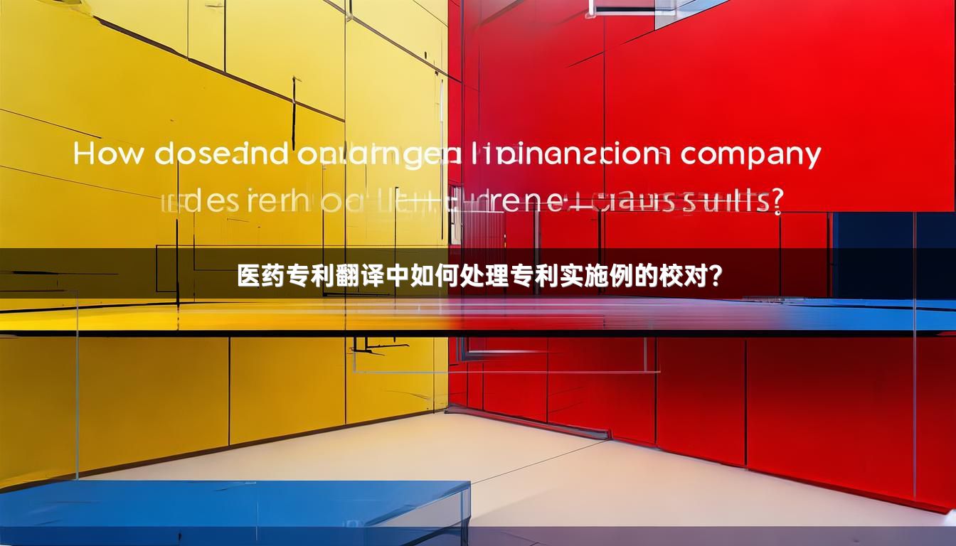 医药专利翻译中如何处理专利实施例的校对？