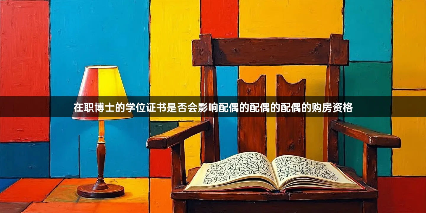 在职博士的学位证书是否会影响配偶的配偶的配偶的购房资格