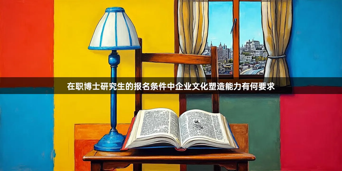 在职博士研究生的报名条件中企业文化塑造能力有何要求