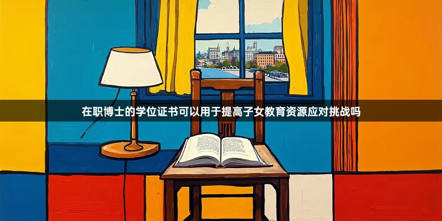 在职博士的学位证书可以用于提高子女教育资源应对挑战吗