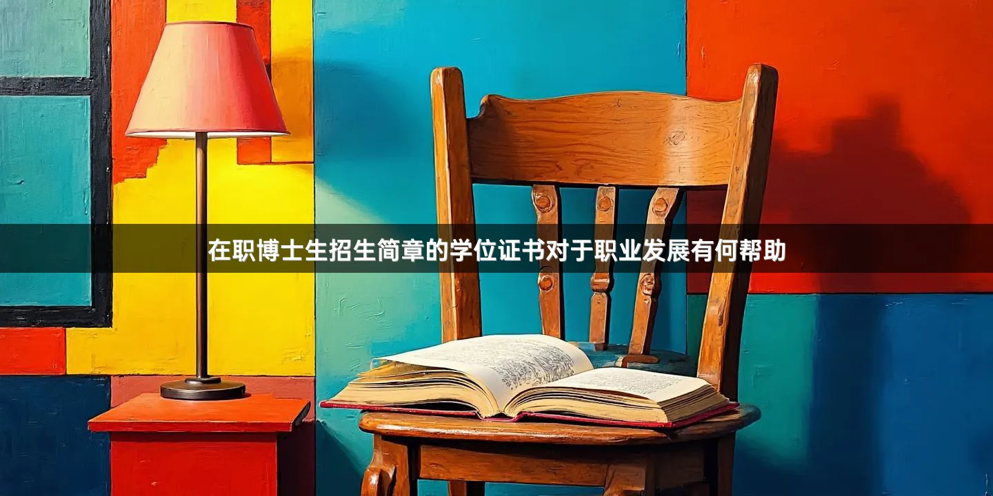 在职博士生招生简章的学位证书对于职业发展有何帮助