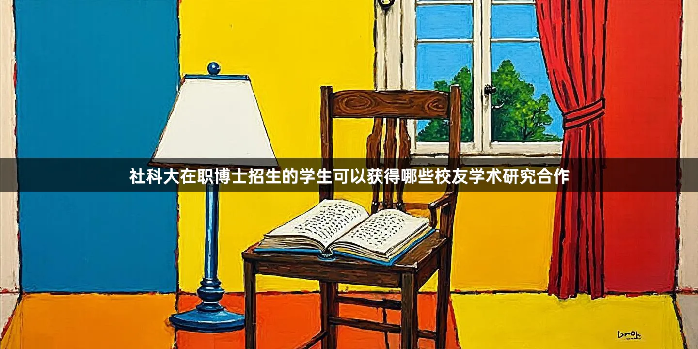 社科大在职博士招生的学生可以获得哪些校友学术研究合作