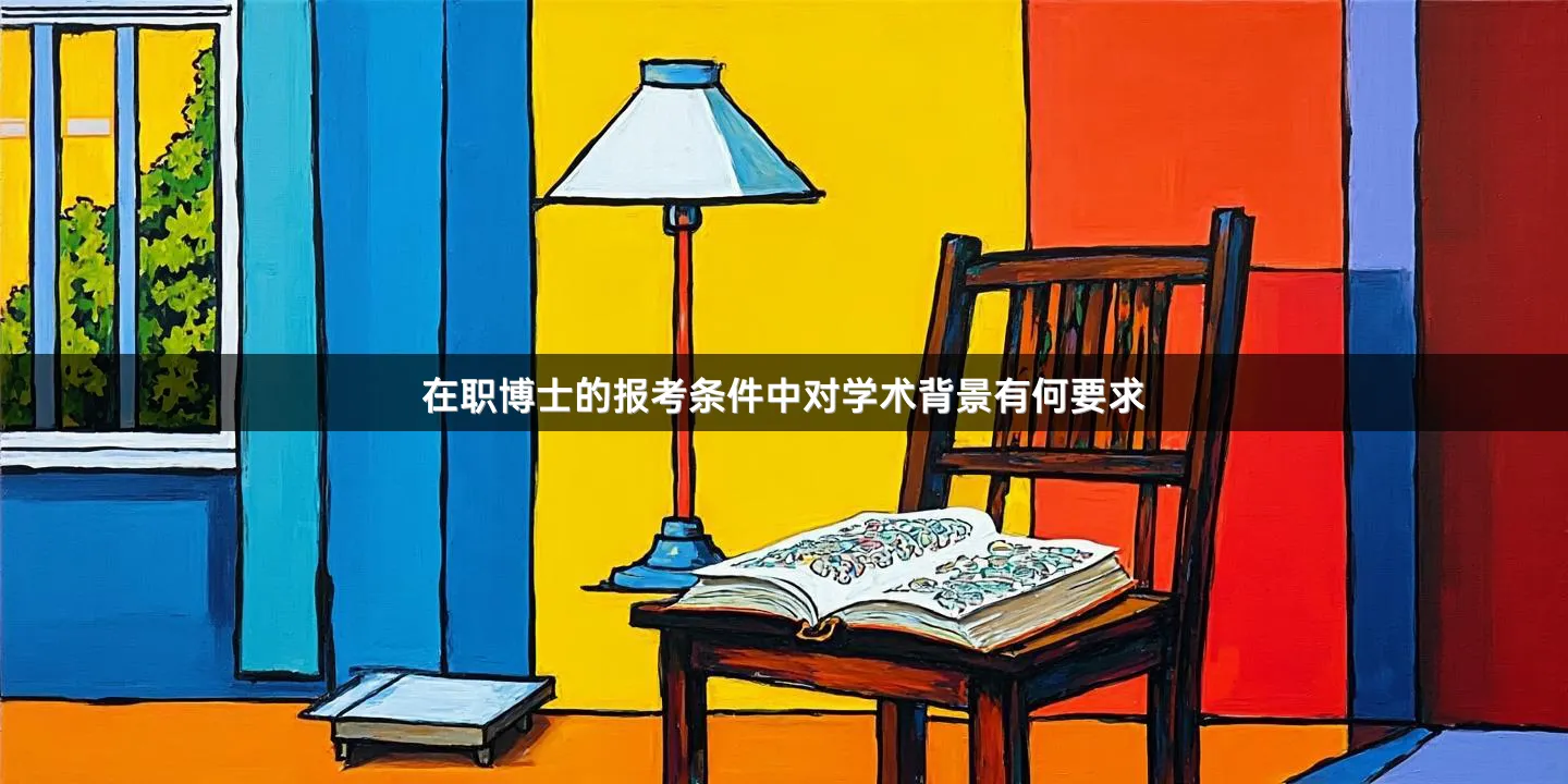 在职博士的报考条件中对学术背景有何要求