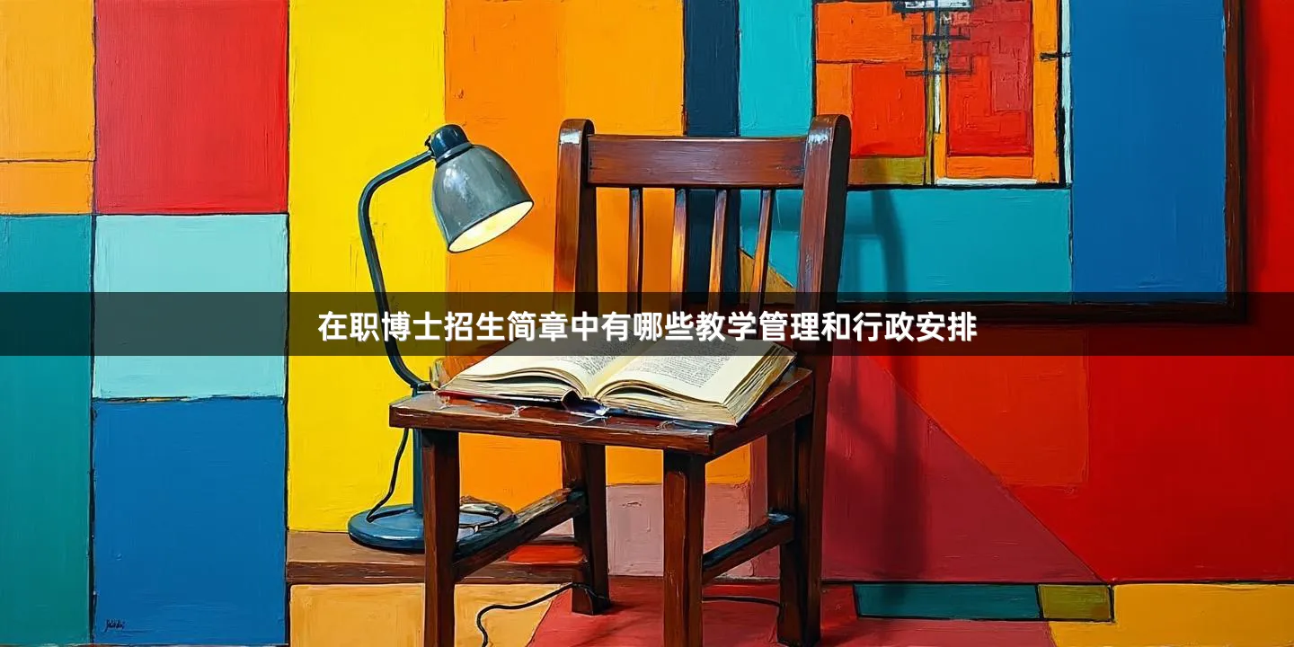 在职博士招生简章中有哪些教学管理和行政安排