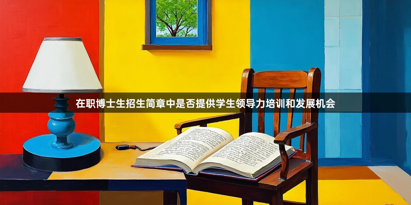 在职博士生招生简章中是否提供学生领导力培训和发展机会
