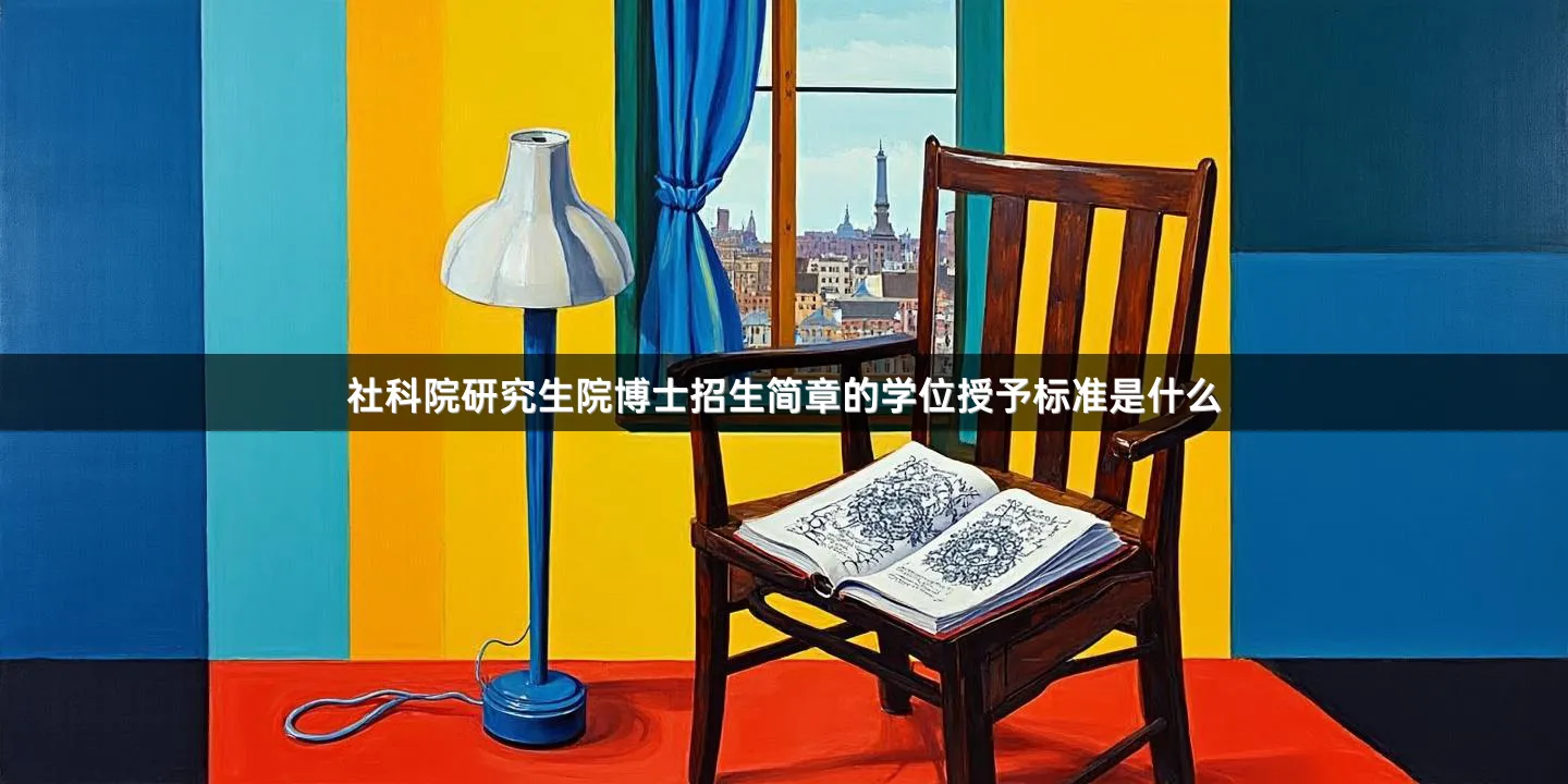 社科院研究生院博士招生简章的学位授予标准是什么