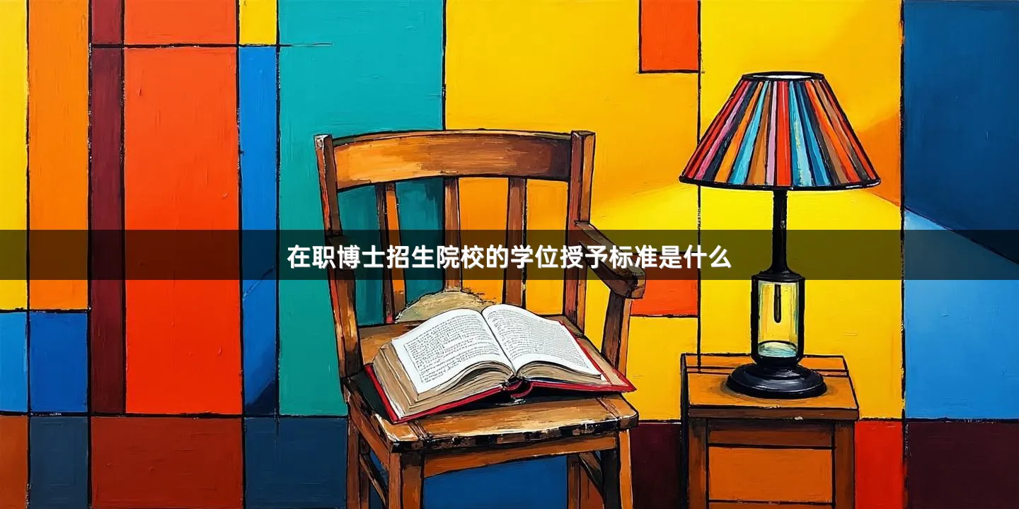 在职博士招生院校的学位授予标准是什么
