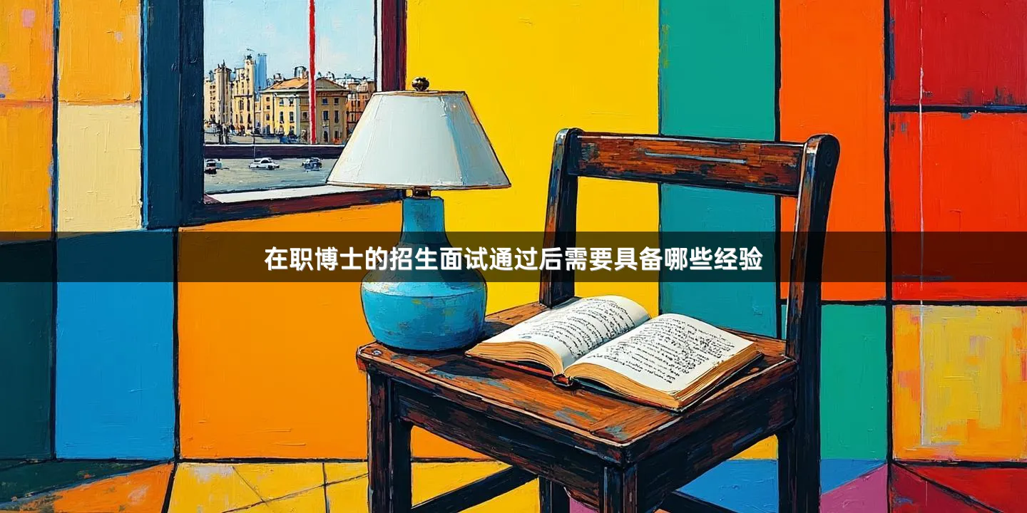 在职博士的招生面试通过后需要具备哪些经验
