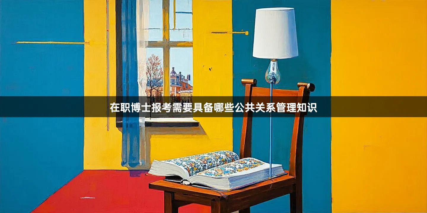 在职博士报考需要具备哪些公共关系管理知识