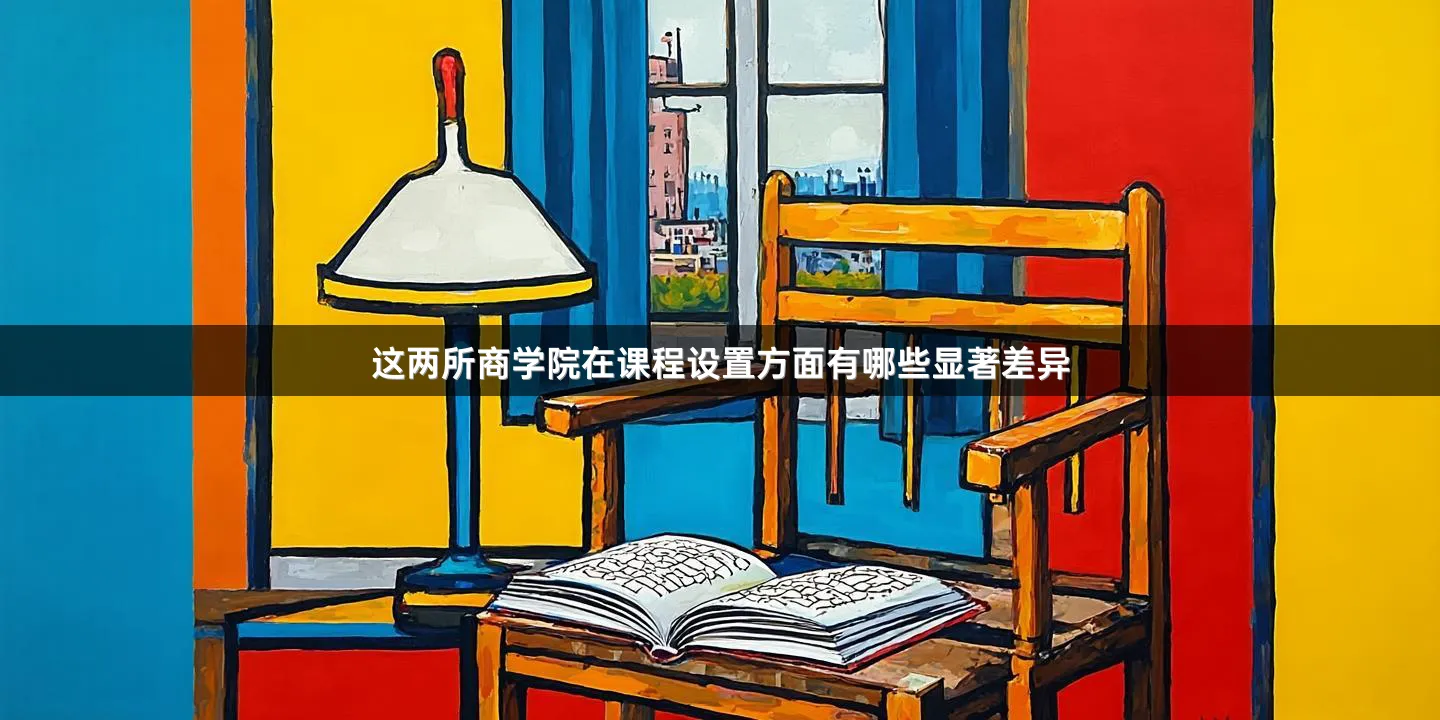 这两所商学院在课程设置方面有哪些显著差异