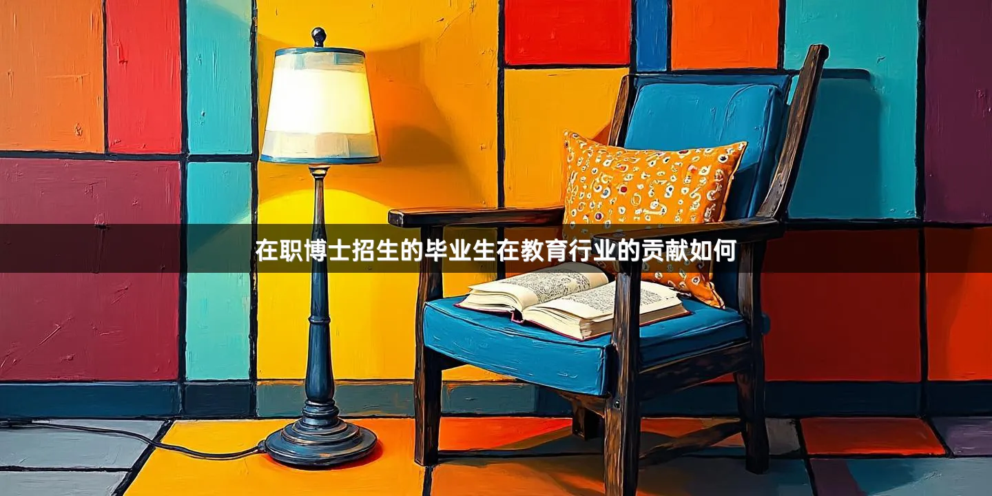 在职博士招生的毕业生在教育行业的贡献如何
