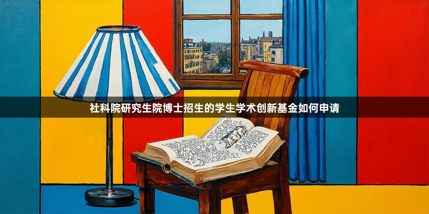 社科院研究生院博士招生的学生学术创新基金如何申请