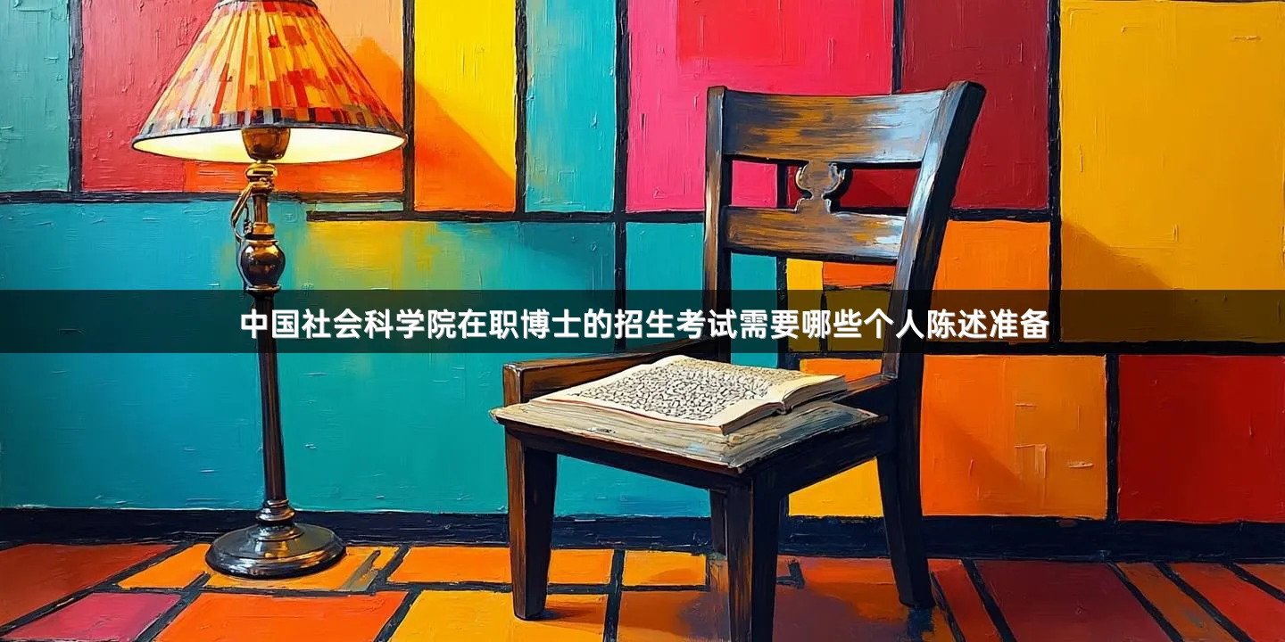 中国社会科学院在职博士的招生考试需要哪些个人陈述准备