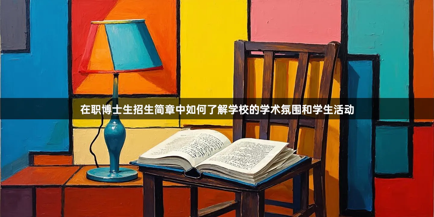 在职博士生招生简章中如何了解学校的学术氛围和学生活动