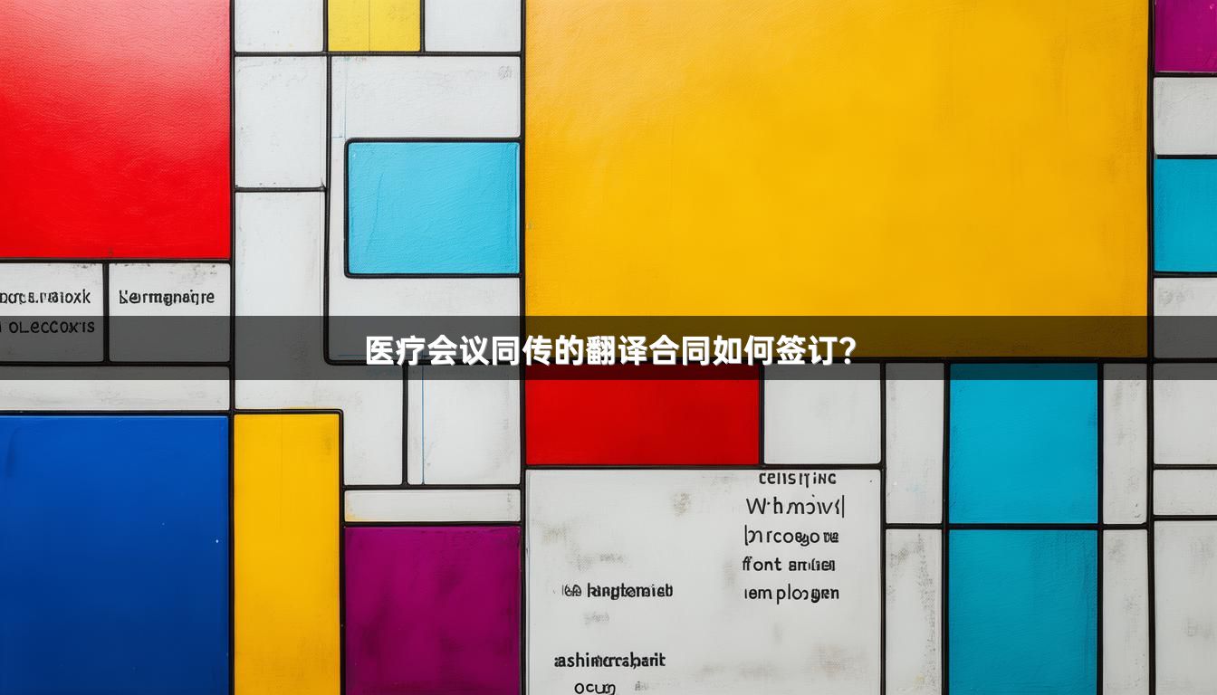 醫(yī)療會議同傳的翻譯合同如何簽訂？