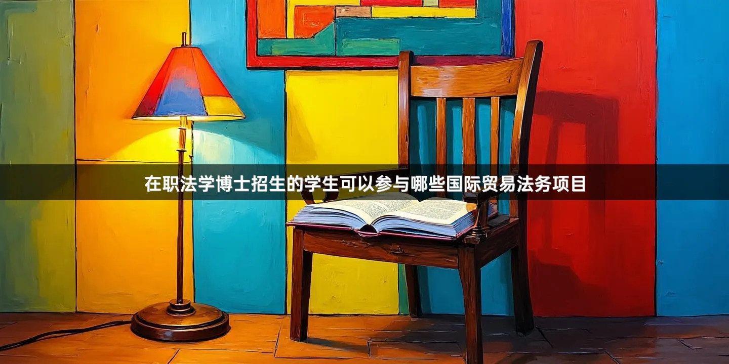 在职法学博士招生的学生可以参与哪些国际贸易法务项目
