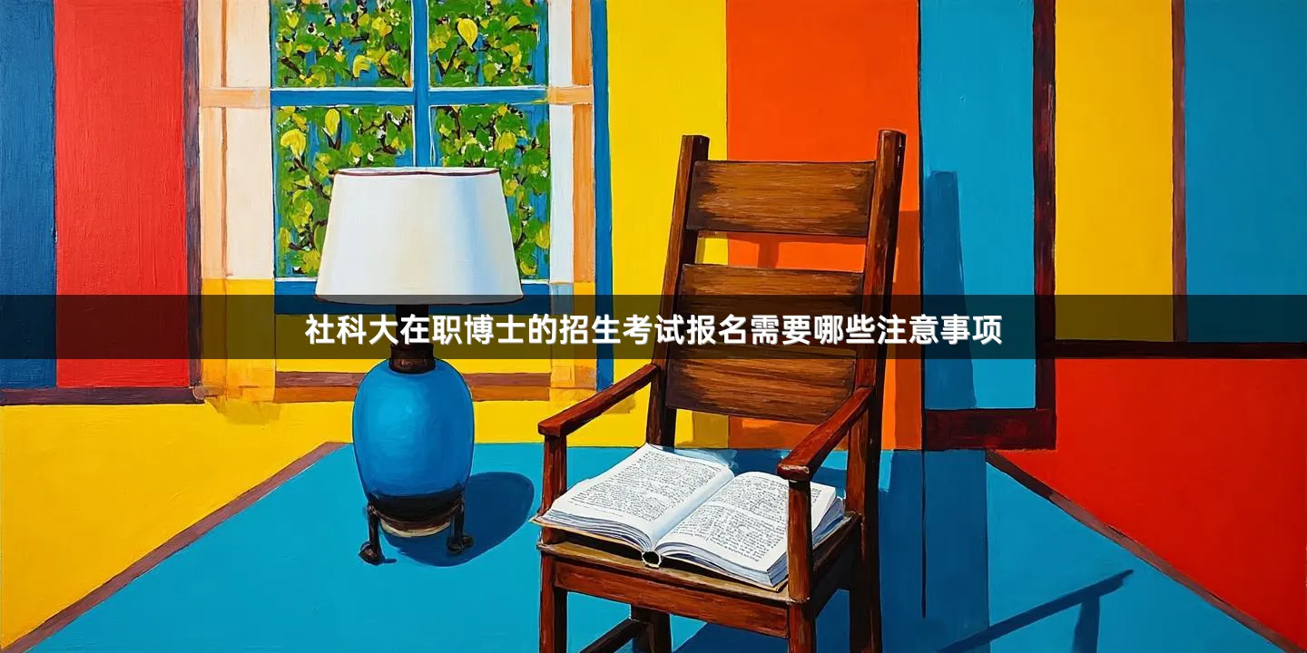社科大在职博士的招生考试报名需要哪些注意事项