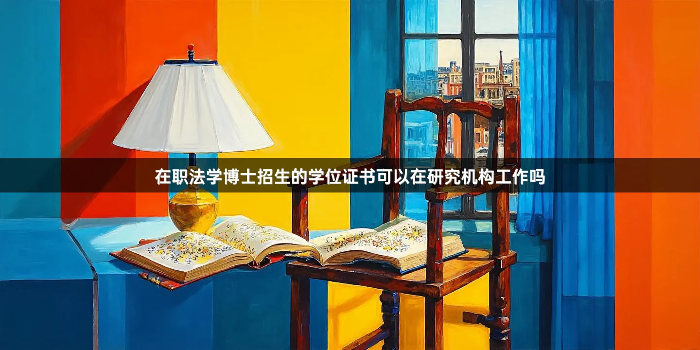 在职法学博士招生的学位证书可以在研究机构工作吗