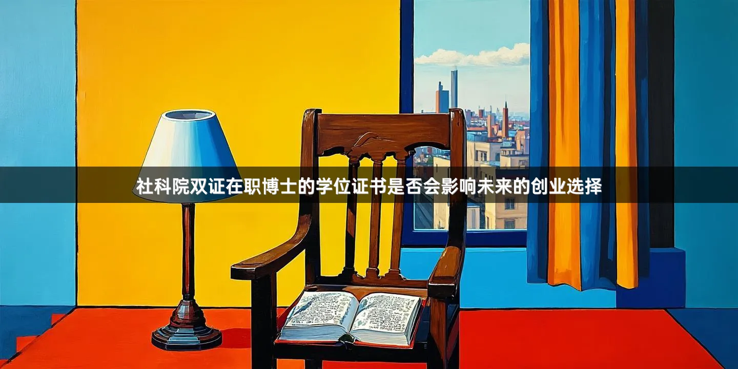 社科院双证在职博士的学位证书是否会影响未来的创业选择