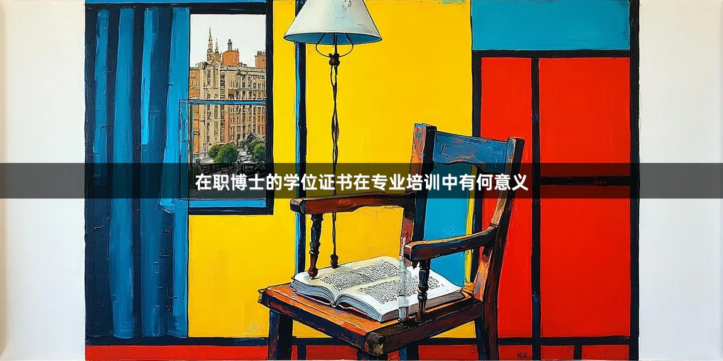 在职博士的学位证书在专业培训中有何意义