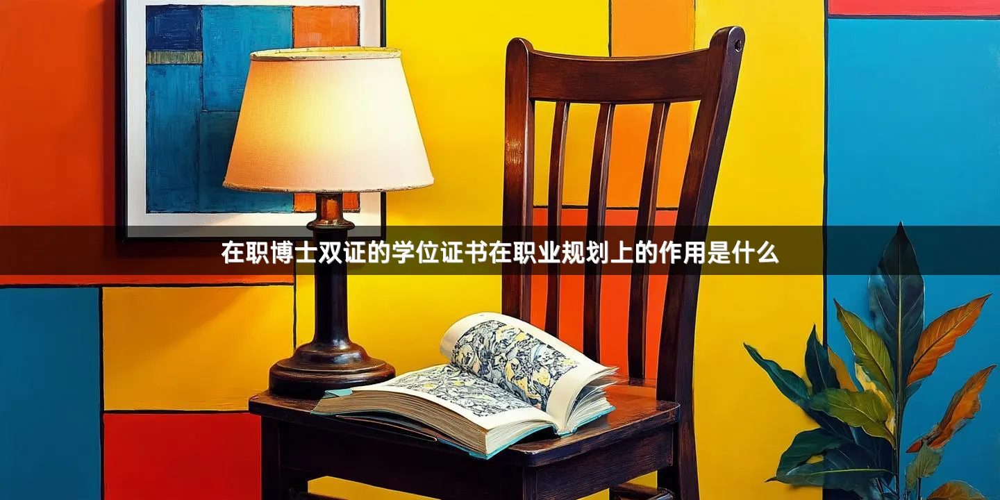 在职博士双证的学位证书在职业规划上的作用是什么