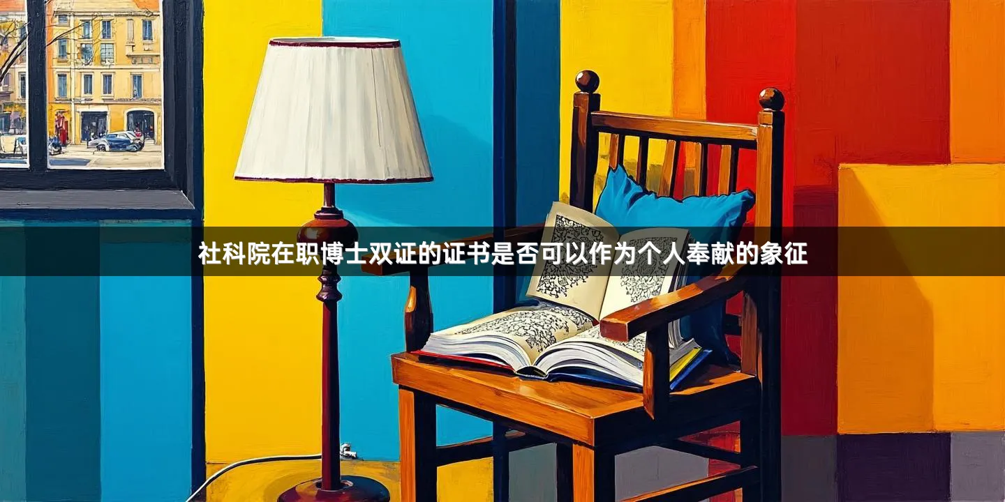 社科院在职博士双证的证书是否可以作为个人奉献的象征