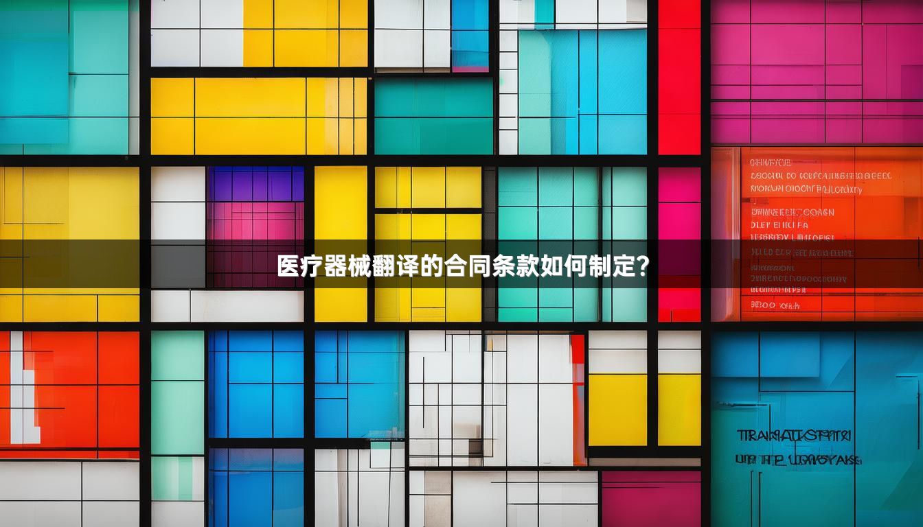 医疗器械翻译的合同条款如何制定？