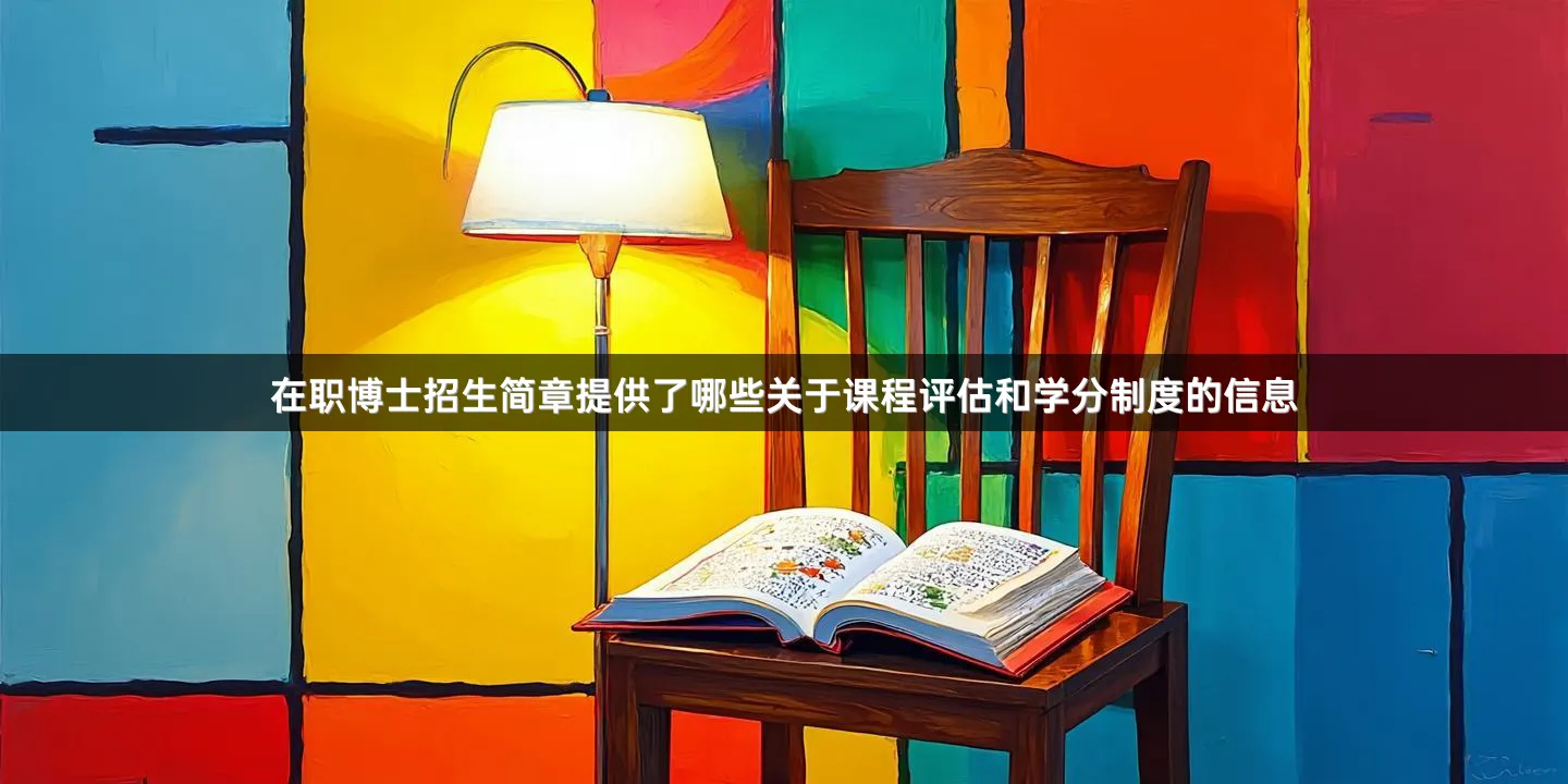 在职博士招生简章提供了哪些关于课程评估和学分制度的信息