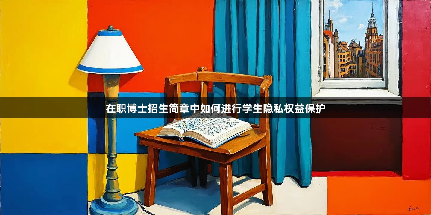 在职博士招生简章中如何进行学生隐私权益保护