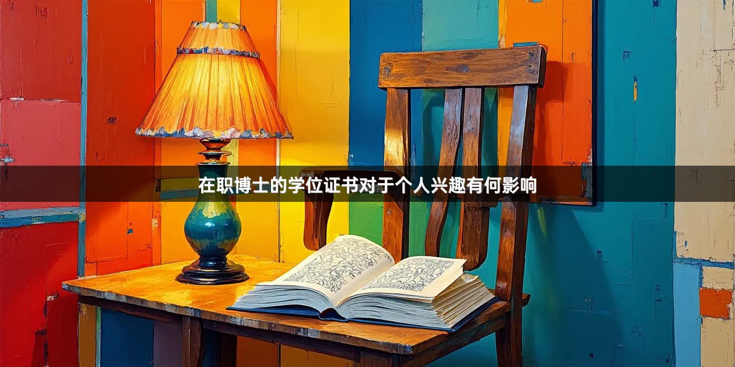 在职博士的学位证书对于个人兴趣有何影响