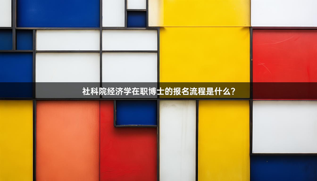 社科院经济学在职博士的报名流程是什么？