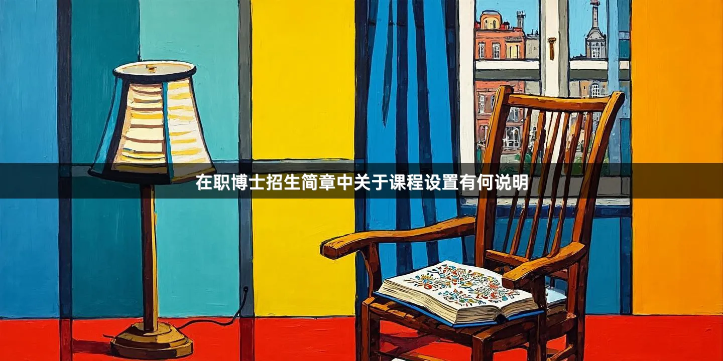 在职博士招生简章中关于课程设置有何说明