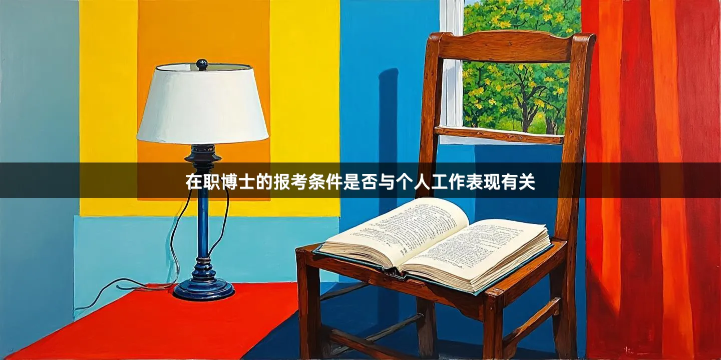 在职博士的报考条件是否与个人工作表现有关