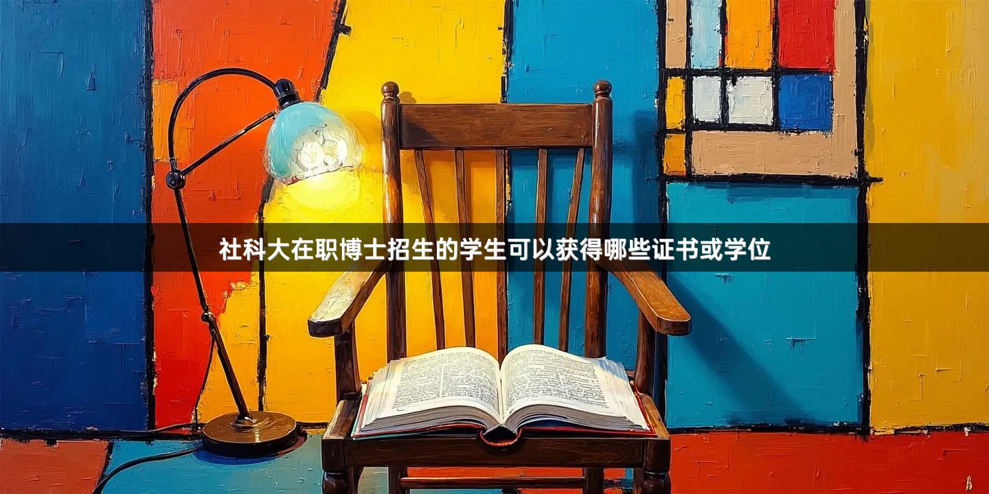 社科大在职博士招生的学生可以获得哪些证书或学位