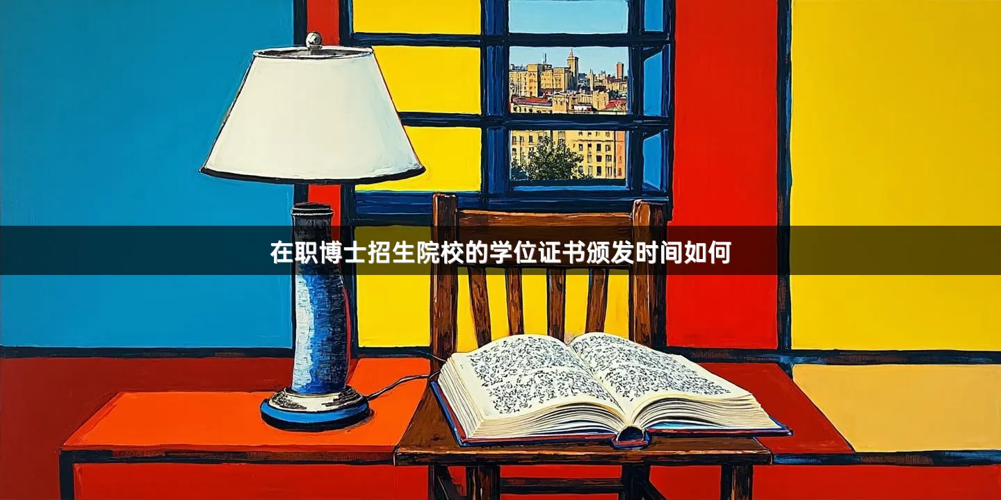 在职博士招生院校的学位证书颁发时间如何
