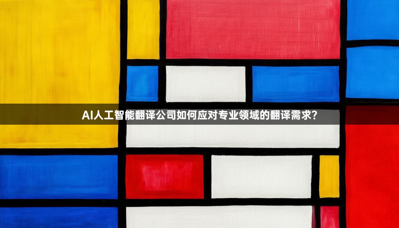 AI人工智能翻译公司如何应对专业领域的翻译需求？