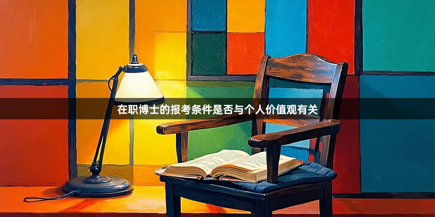在职博士的报考条件是否与个人价值观有关