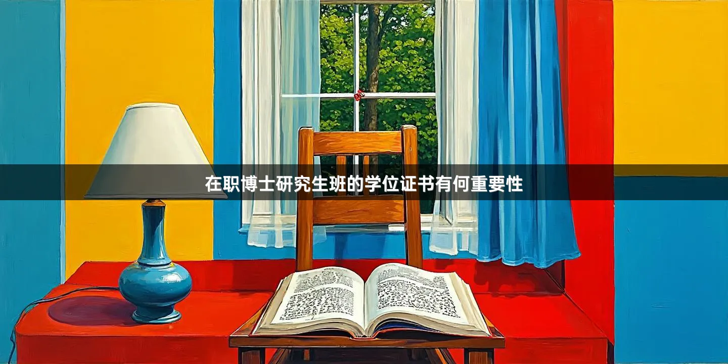 在职博士研究生班的学位证书有何重要性