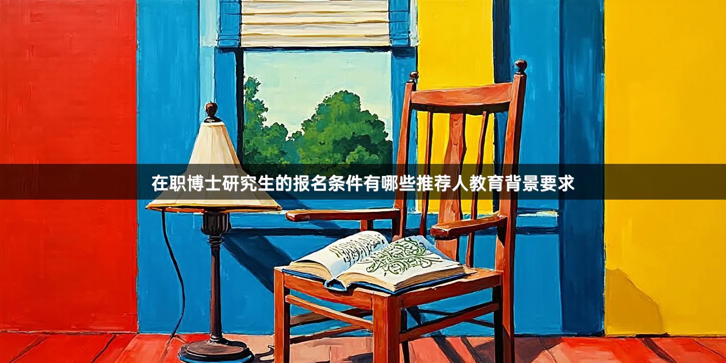 在职博士研究生的报名条件有哪些推荐人教育背景要求