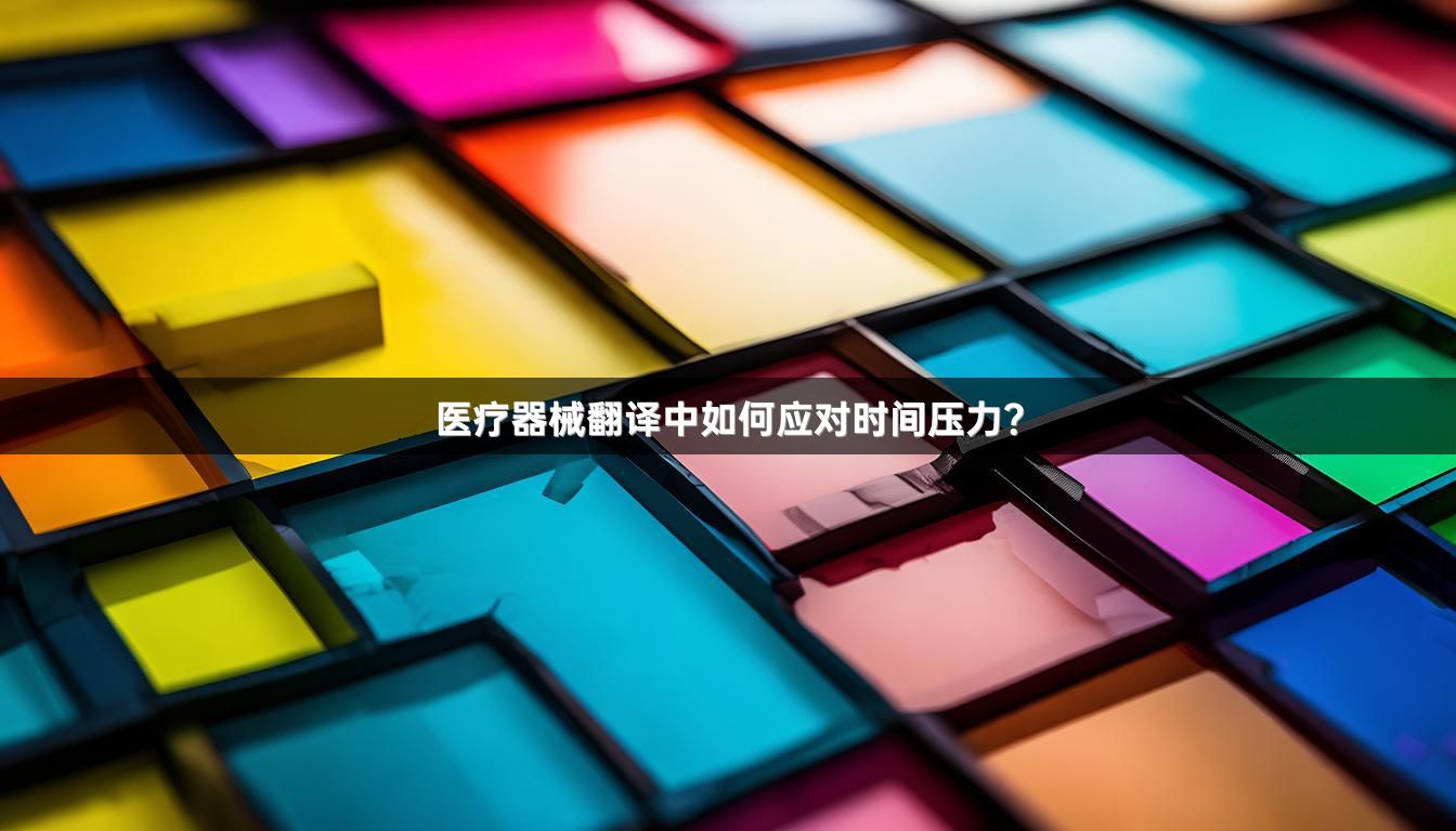 醫(yī)療器械翻譯中如何應(yīng)對(duì)時(shí)間壓力？