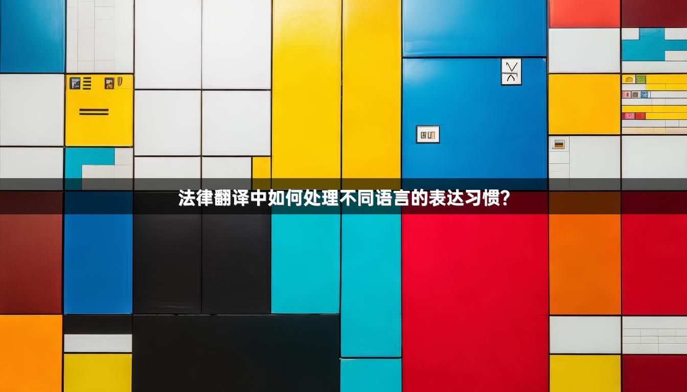法律翻译中如何处理不同语言的表达习惯？