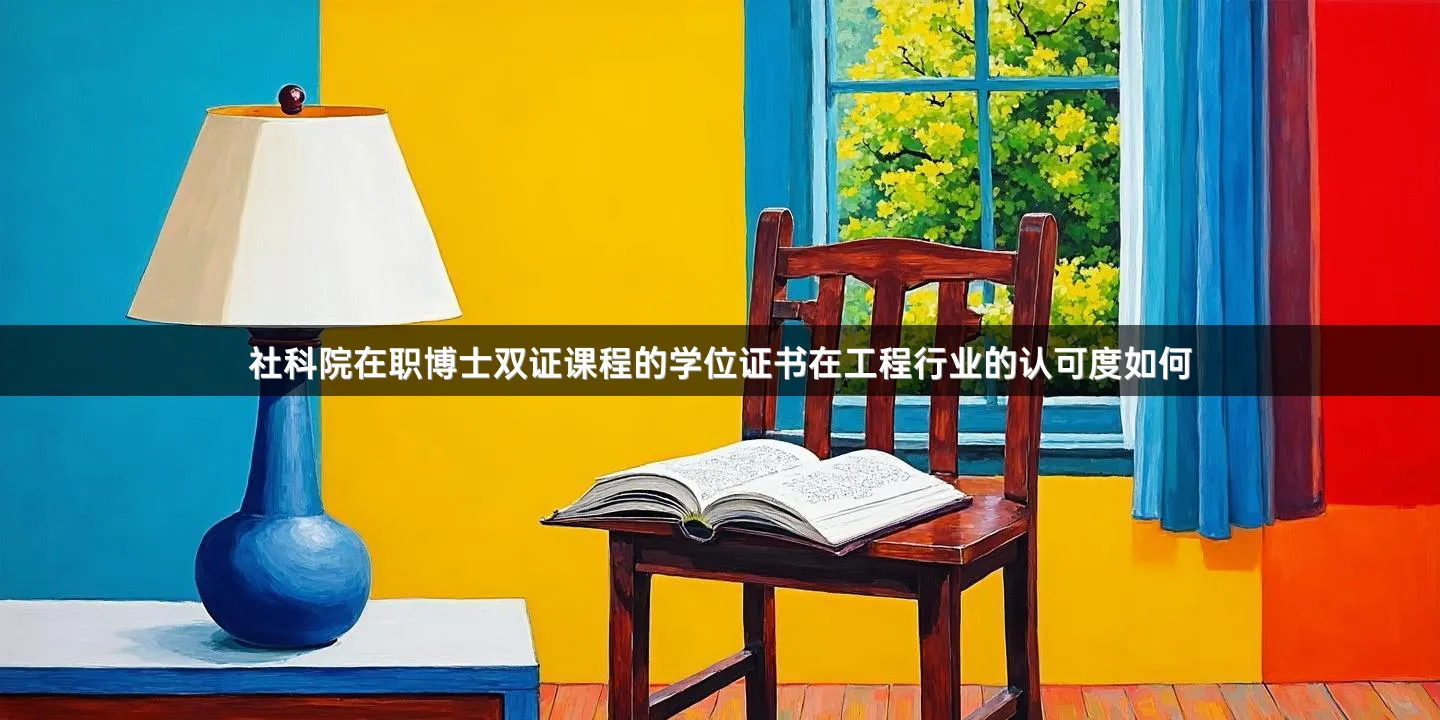 社科院在职博士双证课程的学位证书在工程行业的认可度如何