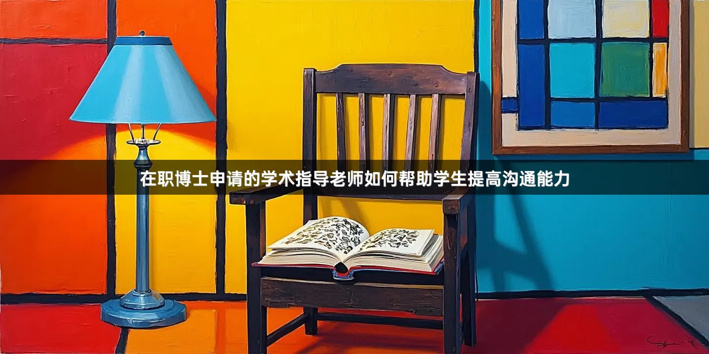 在职博士申请的学术指导老师如何帮助学生提高沟通能力