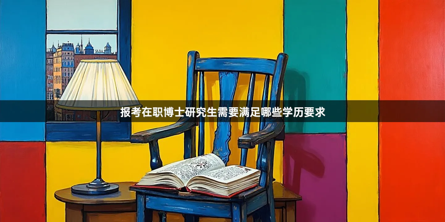 报考在职博士研究生需要满足哪些学历要求